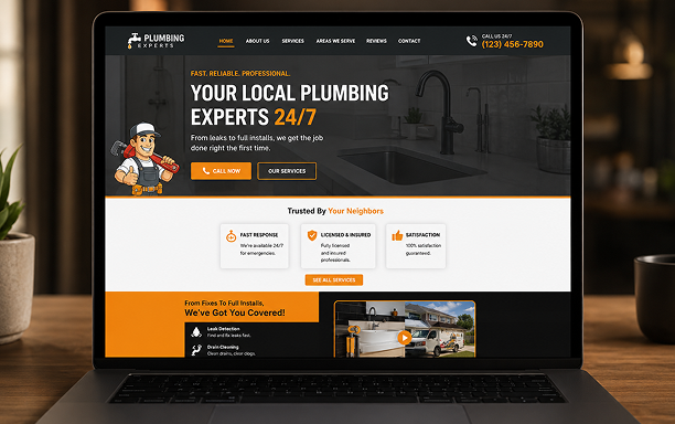Plumbing website preview